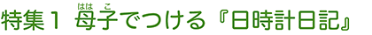母子でつける『日時計日記』