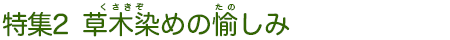 草木染めの愉しみ
