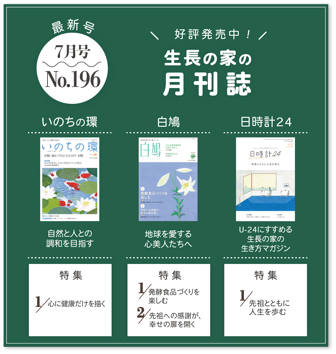 月刊誌最新号 No.196(2026年7月号)